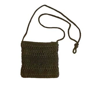 crochet crossbody handbag
